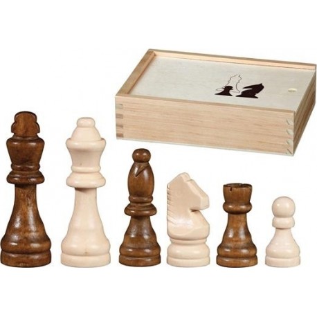 Philos - Pièces d'échecs en bois - Hauteur du roi 76 mm
