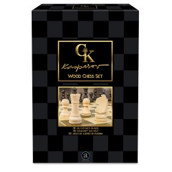 Kasparov - Wood Chess Set - Foldable 36 cm