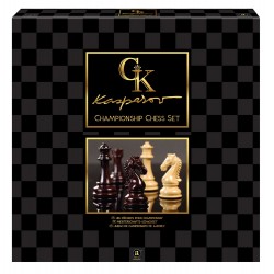 Kasparov - Jeu d'échecs en bois - Championship Chess Set - Pliable 39 cm