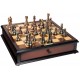 Kasparov - Jeu d'échecs - Grandmaster Silver and Bronze Chess Set - 47 cm