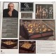 Kasparov - Jeu d'échecs - Grandmaster Silver and Bronze Chess Set - 47 cm