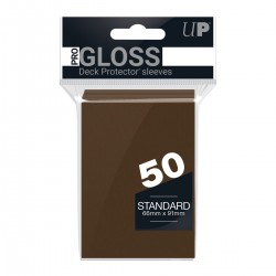 Ultra Pro - Protège-cartes Standard - Deck Protector Sleeves Gloss UP50 - Brown