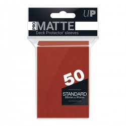 Ultra Pro - Standard Sleeves - Deck Protector Sleeves Pro-Matte 50 - Red