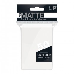 Ultra Pro - Standard Sleeves - Deck Protector Sleeves Pro-Matte 50 - White