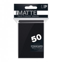 Ultra Pro - Standard Sleeves - Deck Protector Sleeves Pro-Matte 50 - Black