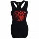 T-Shirt Game of Thrones Targaryen Foil Print Women's Tank Top