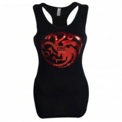 Game of Thrones - T-shirt - Débardeur Femme - Emblème Targaryen