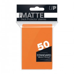 Ultra Pro - Standard Sleeves - Deck Protector Sleeves Pro-Matte 50 - Orange