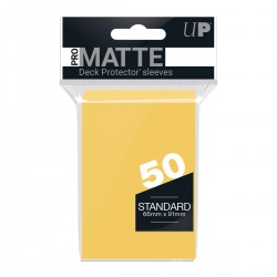 Ultra Pro - Standard Sleeves - Deck Protector Sleeves Pro-Matte 50 - Yellow