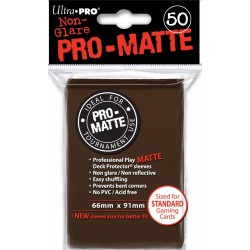 Ultra Pro - Protège-cartes Standard - Deck Protector Sleeves Pro-Matte 50 - Brown