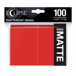 Ultra Pro - 100 Protège-cartes Standard - Eclipse Matte 100 - Apple Red