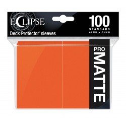 Ultra Pro - 100 Protège-cartes Standard - Eclipse Matte 100 - Pumpkin Orange
