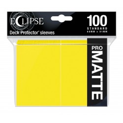 Ultra Pro - 100 Protège-cartes Standard - Eclipse Matte 100 - Lemon Yellow