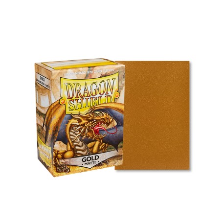 Dragon Shield - 100 Protège-cartes Standard - Matte 100 - Gold