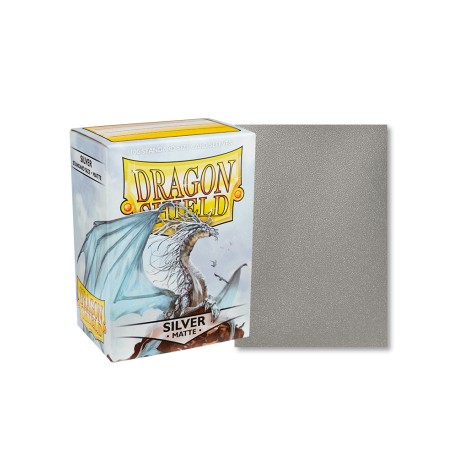 Dragon Shield - 100 Standard Sleeves - Matte 100 - Silver