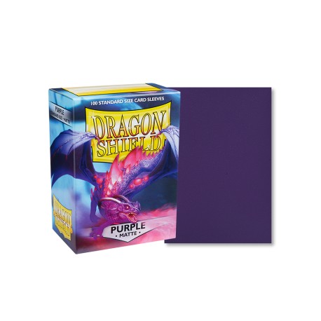 Dragon Shield - 100 Standard Sleeves - Matte 100 - Purple