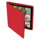 Ultimate Guard - XenoSkin Binder - QuadRow Zipfolio 12-Pocket - Red