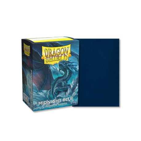 Dragon Shield - 100 Standard Sleeves - Matte 100 - Midnight Blue