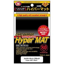 KMC - 80 Standard Sleeves - Hyper Mat 80 - Black