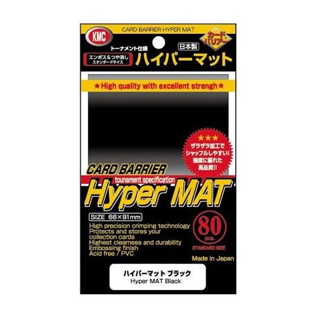 KMC - Pochettes Standard x80 - Hyper Mat - Black