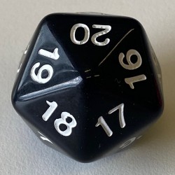 D20 - Dé à 20 faces compte à rebours - 30 mm