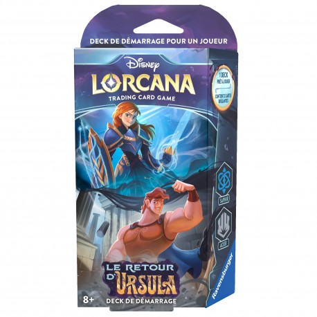 Disney Lorcana - Le retour d'Ursula - Deck de démarrage 2 - Saphir et Acier (FR)