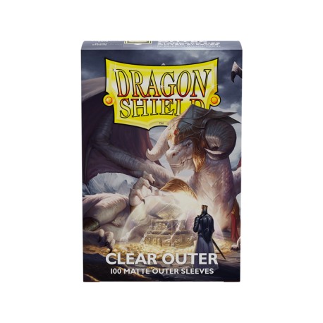 Dragon Shield - 100 Protège-cartes Standard - Matte Outer Sleeves 100 - Clear