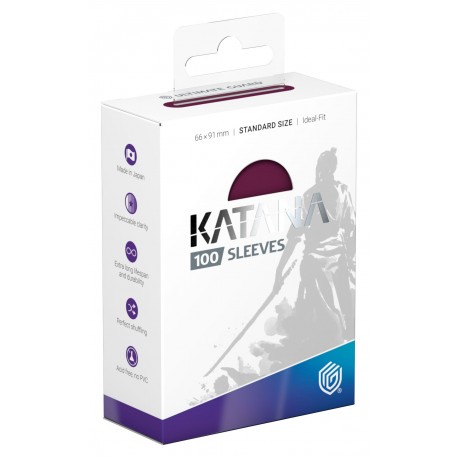 Ultimate Guard - 100 Standard Sleeves - Katana Sleeves Standard Size - Radiant Plum