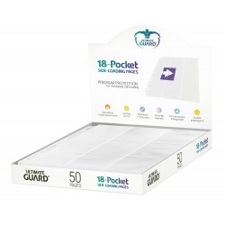 Ultimate Guard - 18-Pocket Pages Side-Loading - 50 Feuilles de Classeur - Blanc