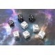 Kraken Wargames Dice - D6 Dés 16mm - Positive Negative (8 dès dans un tube)
