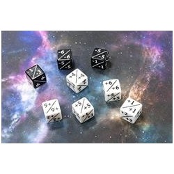 Kraken Wargames Dice - Positive and Negative D6 Dice 16mm (8 Dice in Tube)