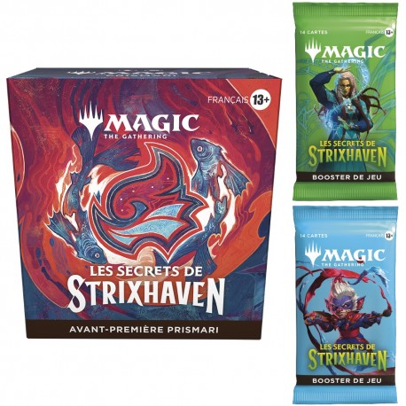 Les secrets de Strixhaven - Pack d'Avant Première Talent de Prismari et 2 Boosters de jeu (FR)