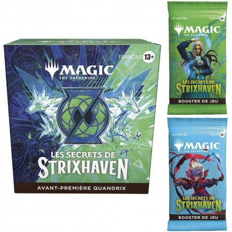 Les secrets de Strixhaven - Pack d'Avant Première Quandrix et 2 Boosters de jeu (FR)