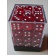 Chessex Dice - 36D6 - 12mm - Transparent - Red/White