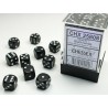 Chessex Opaque Black/white 12mm d6 Dice Block (36 dice)