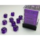 Chessex Translucent Purple/white 12mm d6 Dice Block (36 dice)