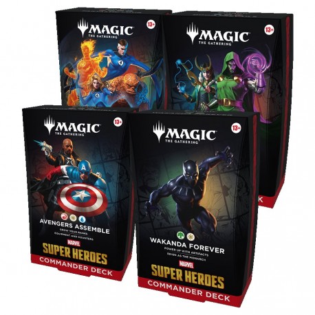 Marvel Super Heroes - Commander Deck - Set of 4 Decks (EN)