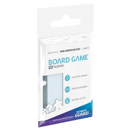Ultimate Guard - 50 Sleeves - Board Game Size - Mini American