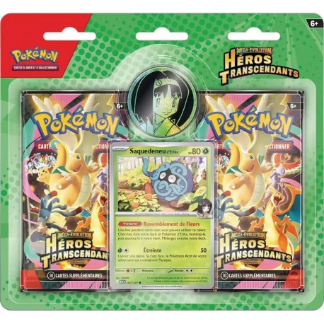 Pokémon - ME02.5 Héros Transcendants - Pack 2 boosters - Saquedeneu d’Erika (FR)
