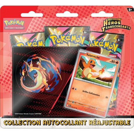 Pokémon - ME02.5 Héros Transcendants - Collection Autocollant Réajustable - Salamèche (FR)