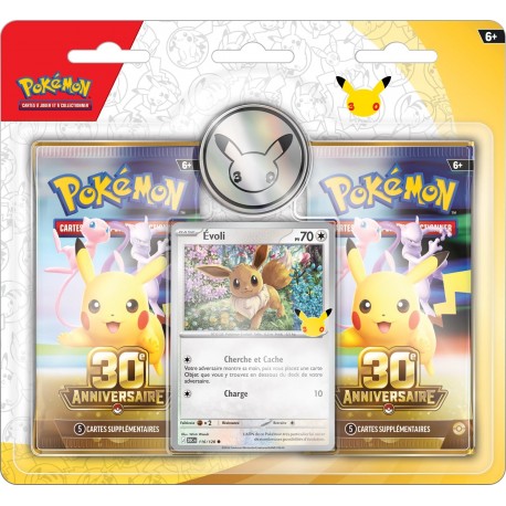 Pokémon - 30 ans - Blister 2 boosters - Evoli (FR)