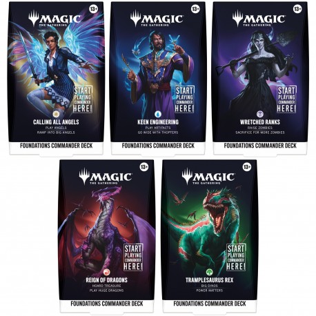 Foundations - Commander Deck - Lot de 5 decks (EN)