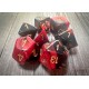 Chessex Gemini Black-Red/gold Polyhedral 7-Dice Set