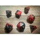 Chessex Gemini Black-Red/gold Polyhedral 7-Dice Set