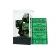 Gemini Black-Green/gold Polyhedral 7-Dice Set