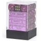 Chessex Gemini Black-Purple/gold 12mm d6 Dice Block (36 dice)