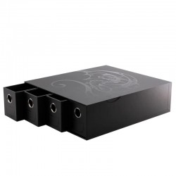 Dragon Shield - Fortress 4-Card Drawers Horizontal - Black