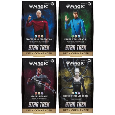 Magic - Star Trek - Deck Commander - Lot de 4 decks (FR)