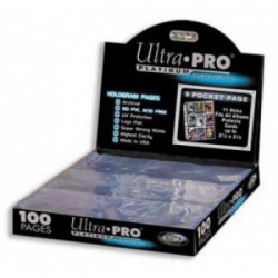Ultra Pro - Platinum Pages - 9-Pocket (11 trous) - 100 Feuilles de Classeur