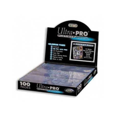 Ultra Pro - Platinum Pages - 9-Pocket (11-Holes) 100 pages